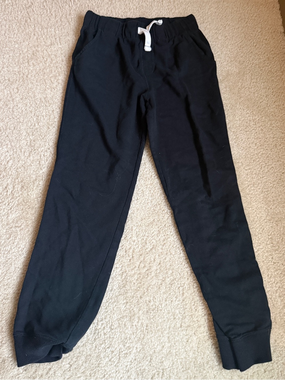 Preloved Carters 12/12A Boy Pull-On Drawstring Joggers - Black